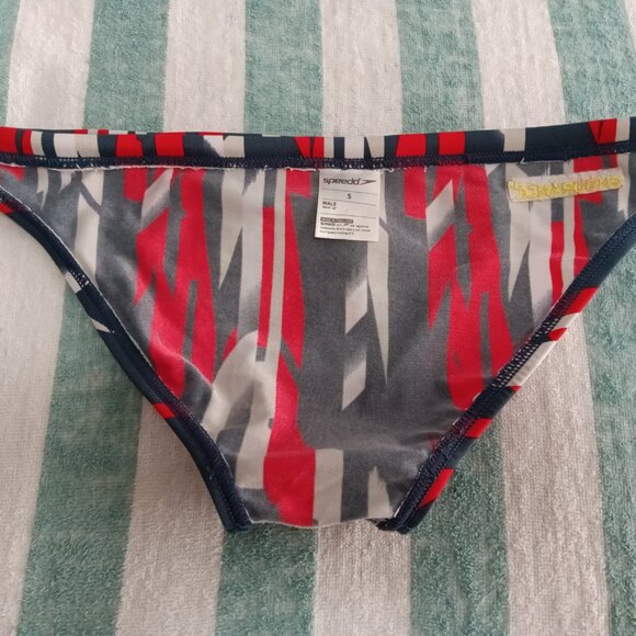 1" SPEEDO SWIM BRIEF, BLACK/RED/WHITE SIZE "S" (29"-30") (Pre-Owned) (*) - Picture 8 of 8